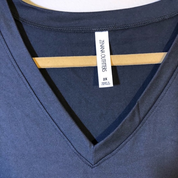 NEW Zenana Long Sleeve Ash Gray Top Size 2X - Picture 2 of 9